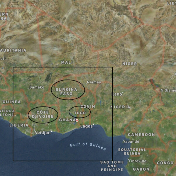 ghana borders